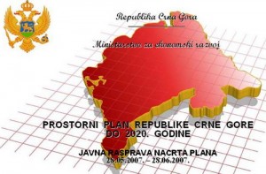 Prostorni plan Crne Gore do 2020.godine