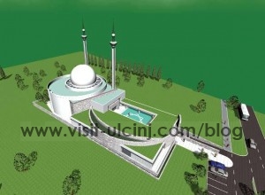 Pamja e Projektit të xhamisë në Fushë të Ulqinit