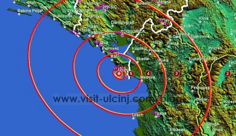 Lëkundje tërmeti në Ulqin