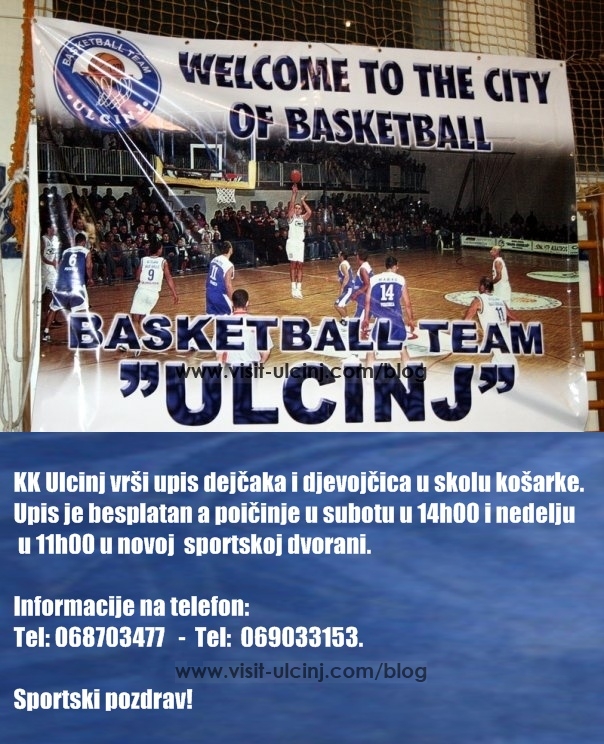 KK Ulcinj vrši upis deji?aka i djevoji?ica u školu košarke
