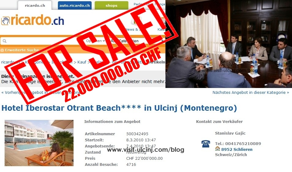 Hotel Otrant Ulcinj _na prodaju 22.000.000.00 CHF
