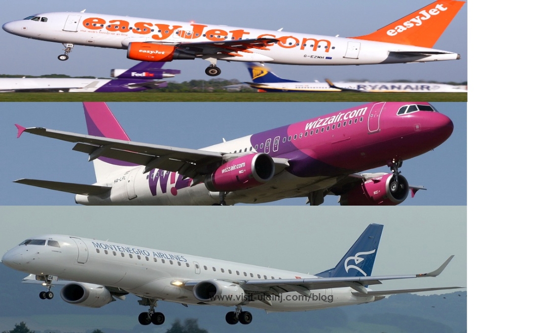 Aviokompanit Easy Jet, Ryanair,Vizz Air hyn në tregun e Malit të Zi – Video