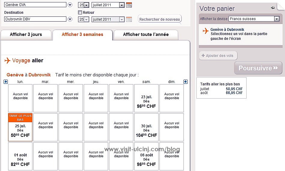 Easy Jet_Zeneva_Dubrovnik_jedan pravac.50.franaka.ch