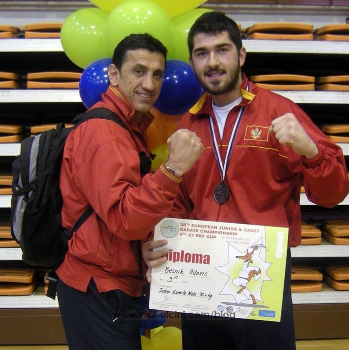 Besnik Adoviqi nga KK Albulena nga Ulqini fitoi medaljen e bronzit – Foto