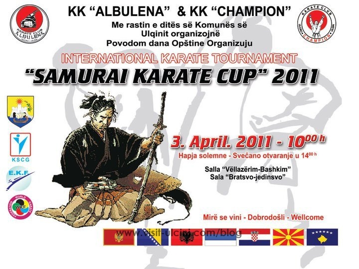 Turneu ndërkombëtar në Ulqin: Samurai Karate Cup 2011