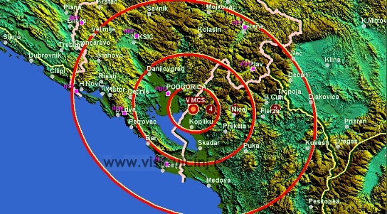 Zemljotres na granici Crne Gore i Albanije