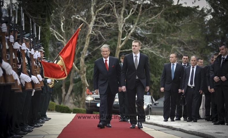 Vizita e Sali Berishes ne Mal te Zi me kryeministrin Igor Lukshic.4