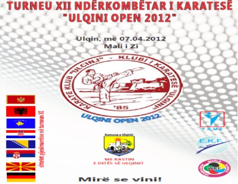 Turneu XII ndërkombëtar i karatesë “Ulqini Open 2012” më 7 prillë
