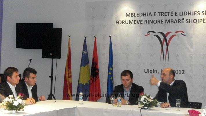 Në Ulqin u mbajt takimi i tretë i Lidhjes Mbarëshqiptare të Forumeve Rinore