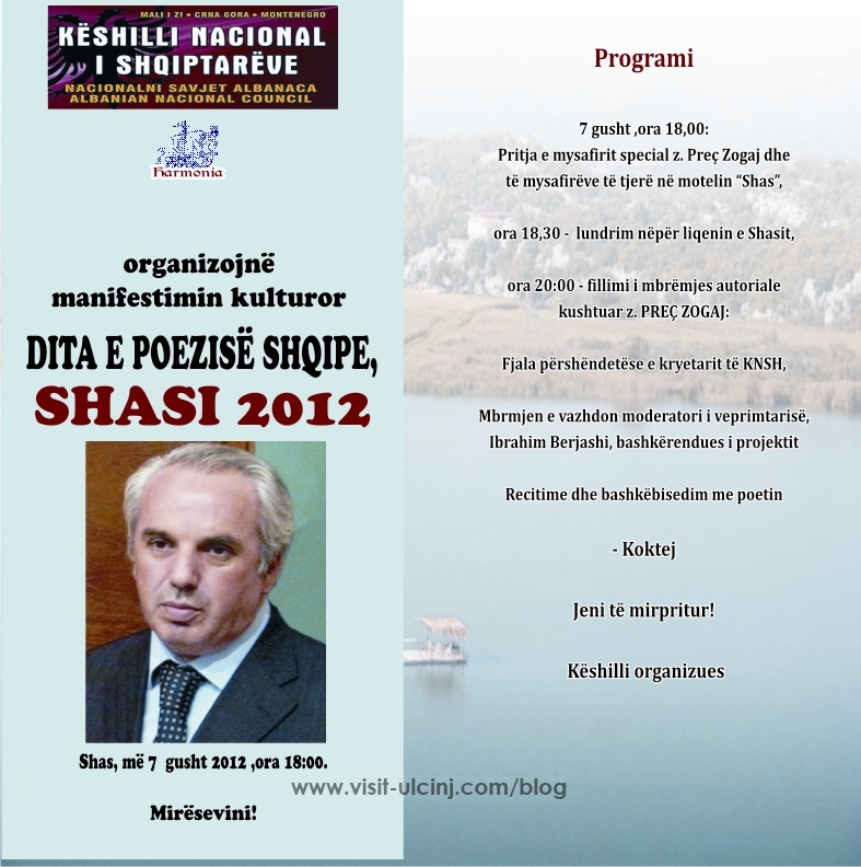 Dita e poezisë shqipe” Shasi 2012”