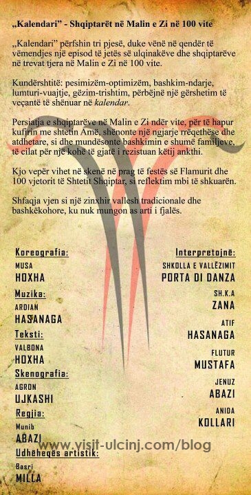 Kalendari – Shqiptarët në Mal të Zi në 100 vite