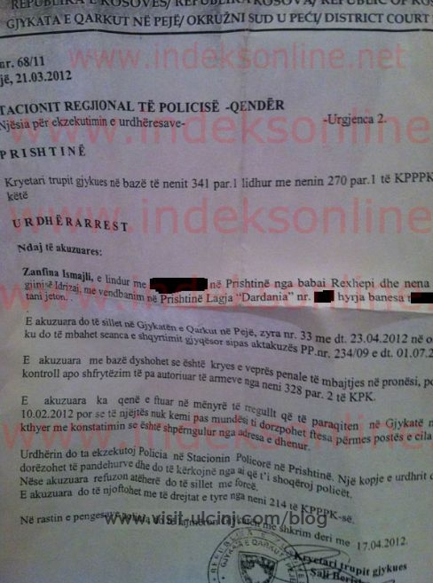 Arrestohet Zanfina Ismajli.1