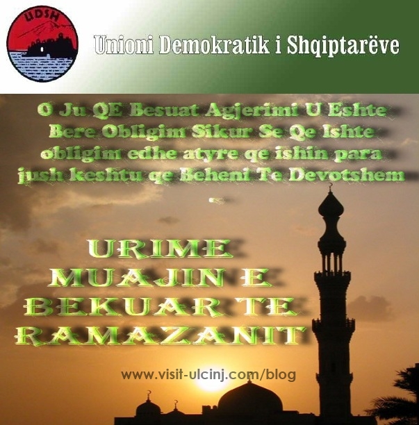 UDSH-ja Urimet për muajin e Ramazanit