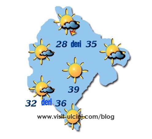 Shtunën e të dielën rritja e temperaturës deri 40 °C