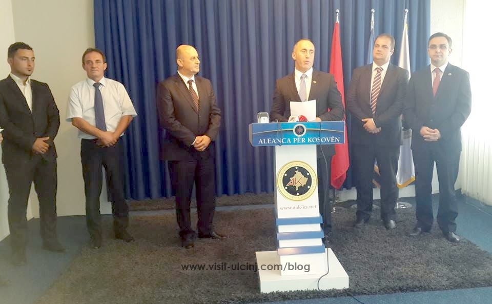 Kryetari Haradinaj dhe kryetari Tahiri pritën në AAK kreun e Ulqinit