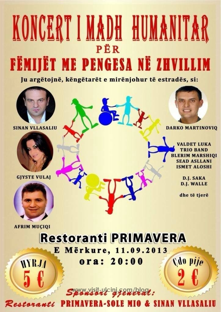 Koncert humanitar për fëmijët në Ulqin