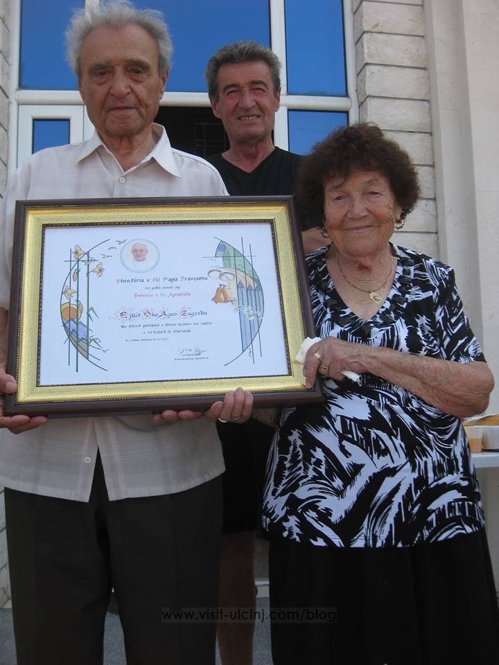 Çifti Ejll dhe Age Zagreda kremtoi 70-vjetorin e martesës