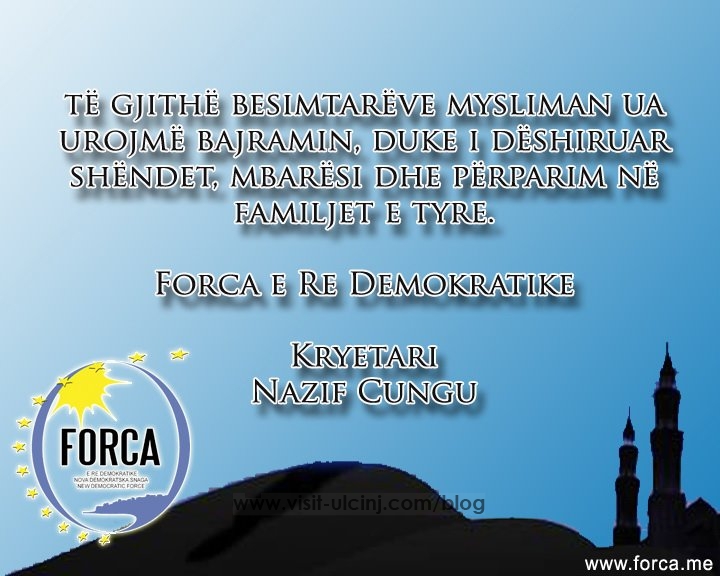 FORCA: Urime Festa e Kurban Bajramit
