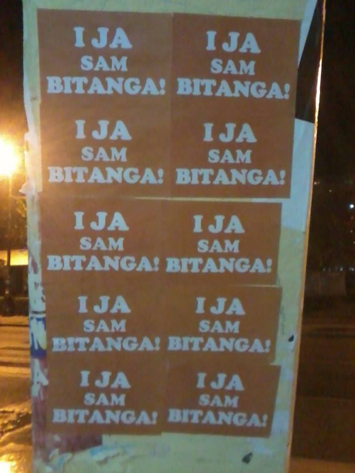 Plakati “I ja sam bitanga” osvanuli na ulicama Podgorice, Bara, Ulcinja i Tuzi