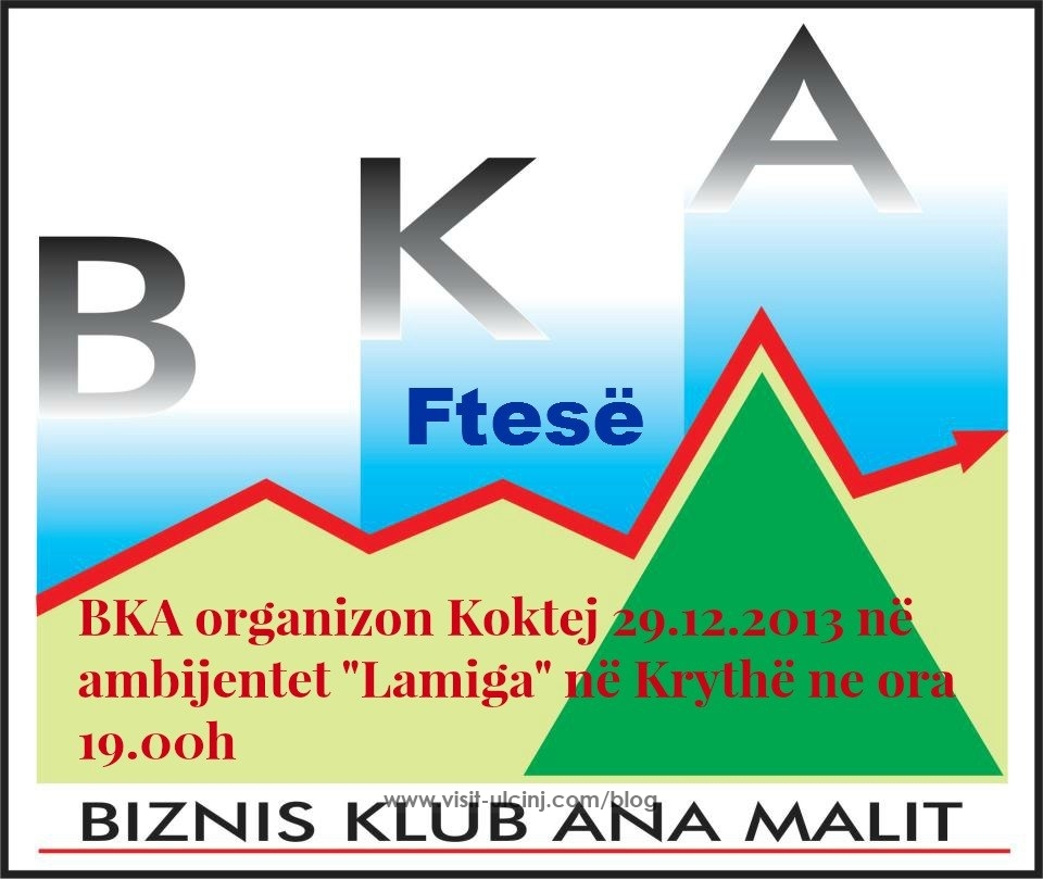 BKA organizon Koktej më 29.12 ne “Lamiga” në Krythë ne ora 19.00h