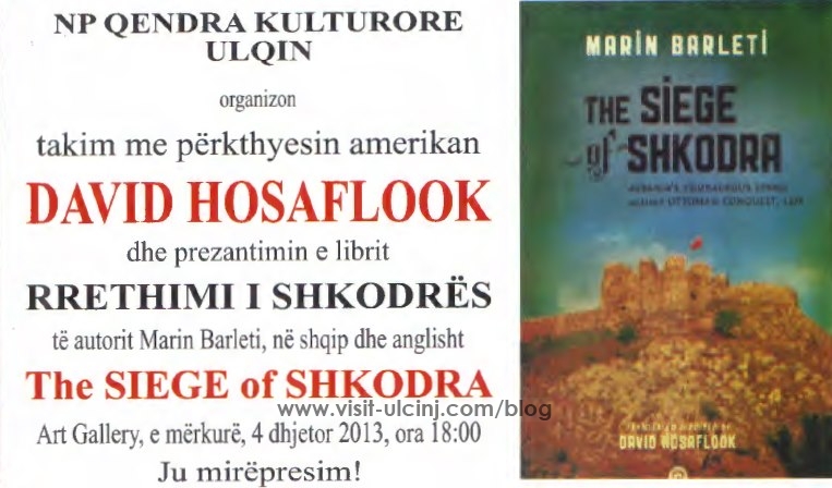 Nesër Prezantimi librit “RRETHIMI I SHKODRËS” në Qendrën kulturore në Ulqin