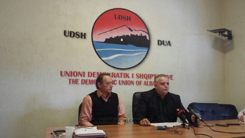 Konferencë për shtyp e UDSH – së  , në Ulqin më 09.2.2014 – Video