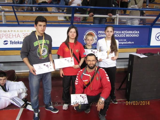 Taekwondo Ulqini kthehen me 4 medalje të arta nga “Beograd Open 2014”