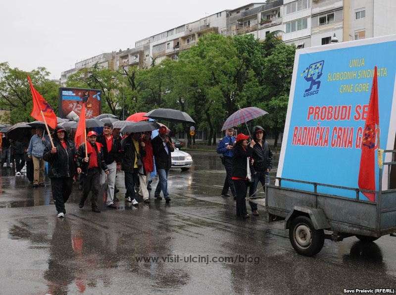 Poziv za Protest radnika solane u Ulcinju, pored zgrade Vlade – Video
