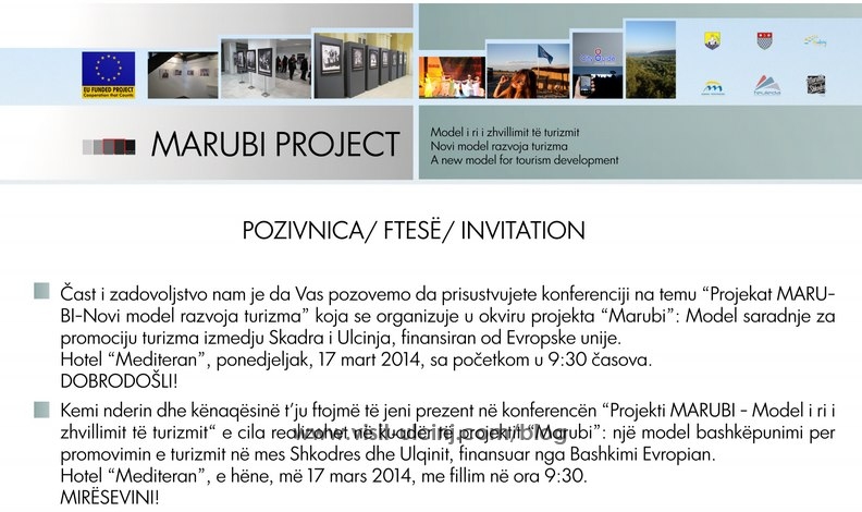 Predstavljanje projekta Marubi – Hotel Mediteran 17 mart