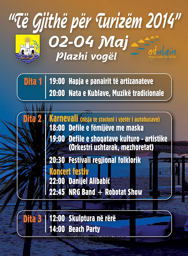 Të gjithë për turizëm Ulqin 2014, Manifestimi prej 2 deri me 4 maj