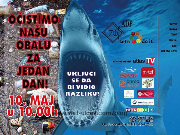 Aksion për pastrimin e bregdetit të Malit të Zi dhe Ulqinit