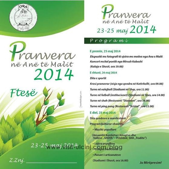 Pranvera ne ane te malit-shoqata-ora
