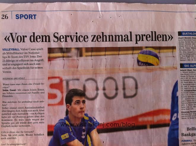 Edhe një sportist Ulqinak nga diaspora, Valon Çaushi lojtar i volejbollit
