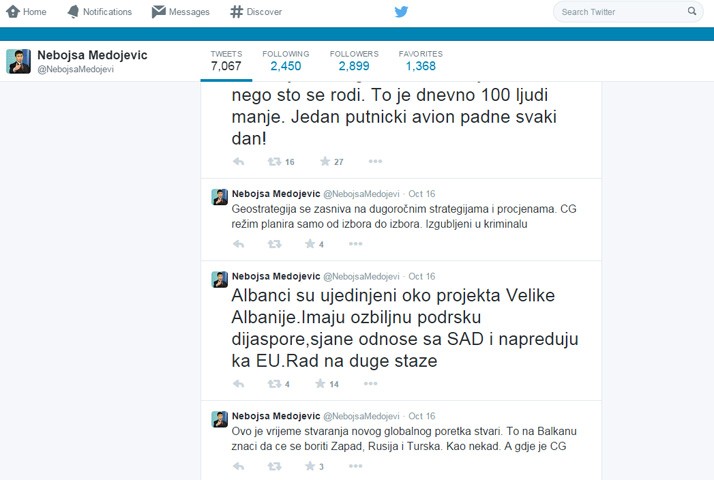 Nebojša Medojević: Ujedinjeni oko projekta V. Albanije
