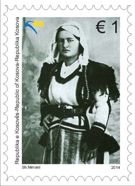 Një malësore që nderon kombin shqiptar, Tringë Smajlja në pullën postare të Kosovës