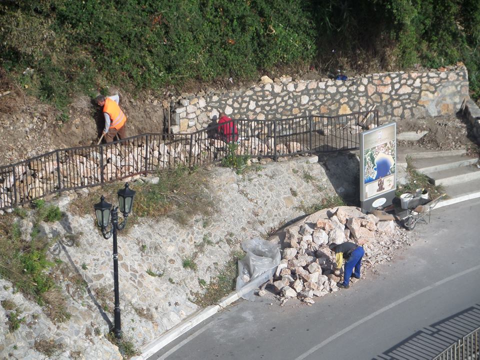 Karamanaga: Ndërtimi i murit nenë “Palatin Venecija” është përfunduar më suksesë