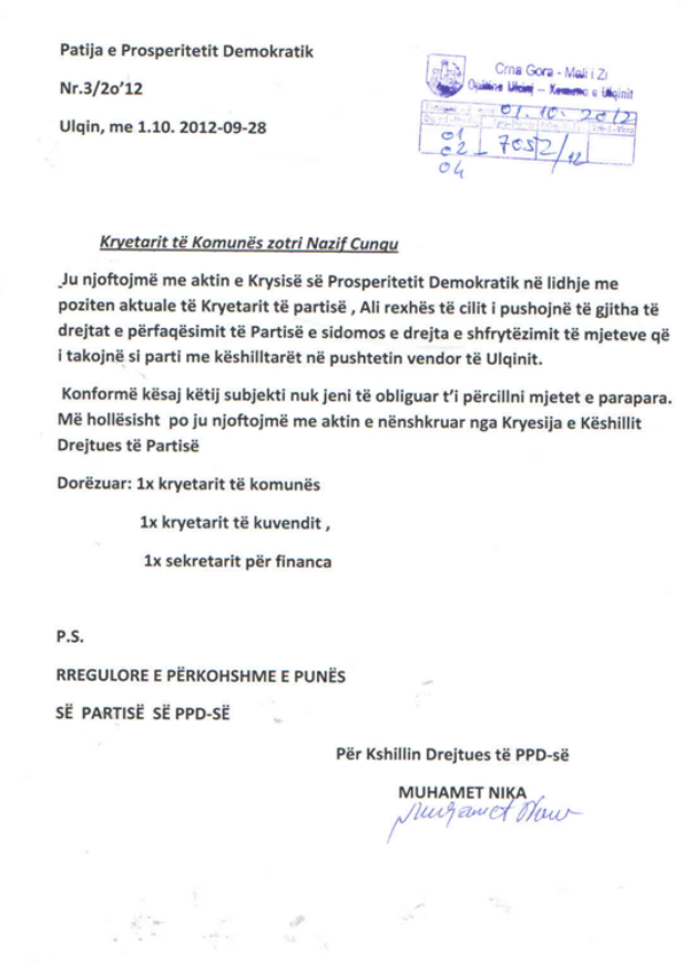 Akti-i-partis-prosperitetit-demokratik-Ulqin