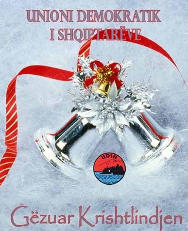 Urime festën e Krishtlindjeve – Unioni Demokratik i Shqiptarëve