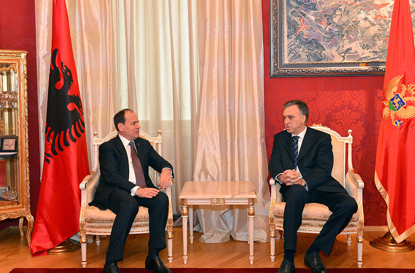 Bujar Nishani u prit sot nga Presidenti Filip Vujanović në kuadrin e vizitës shtetërore në Mal të Zi – Foto