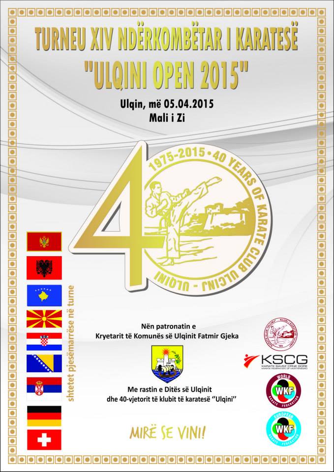 Turneu XIV ndërkombëtar të karatesë ”ULQINI OPEN 2015”
