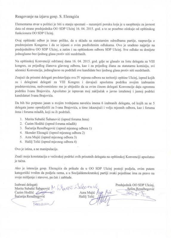 Ulcinjski odbor SDP-a