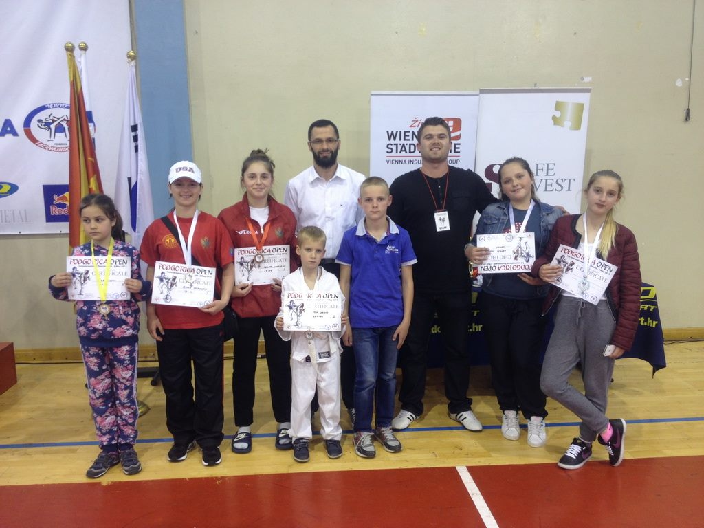 Taekwondo Ulqini u kurorzua me 6 medalje në Podrgorica Open 2015