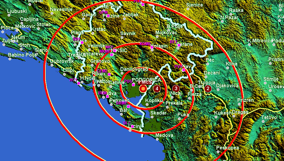 Tërmeti i katërt mbrenda 24 orëve në Mal të Zi
