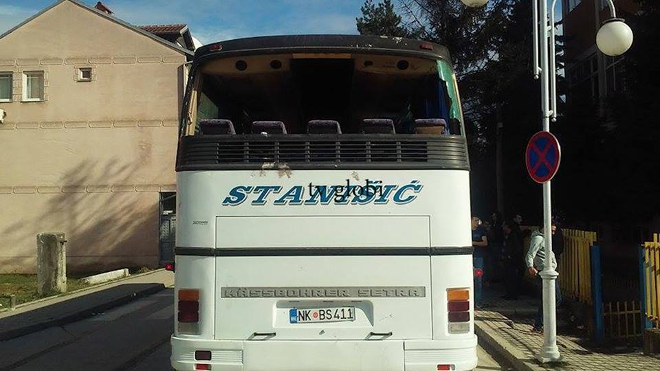 Rrahje e përgjakshme e tifozëve-Buducnosti-Shkendija-2