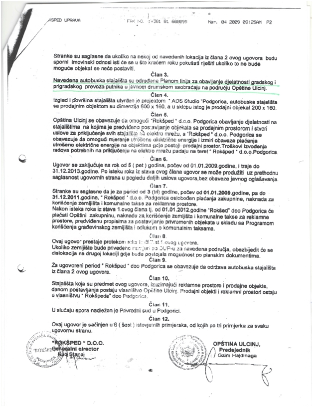 Sherbimi urban ne Ulqin- Transporti-kontrata-1