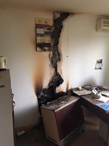 Požar na barakama ulcinjskog Vodovoda