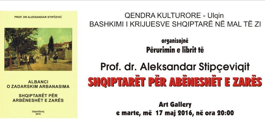 Nesër perurimi i librit mbi “Shqiptarët për arbneshët e Zarës”