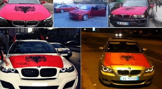 Mali i Zi gjobit tifozët në Budva, me flamurin shqiptar në makinë