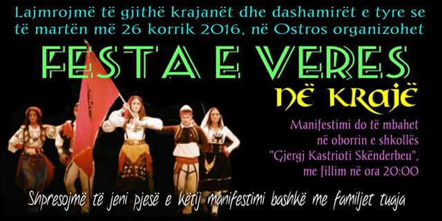 Festa e verës 2016 në Krajë