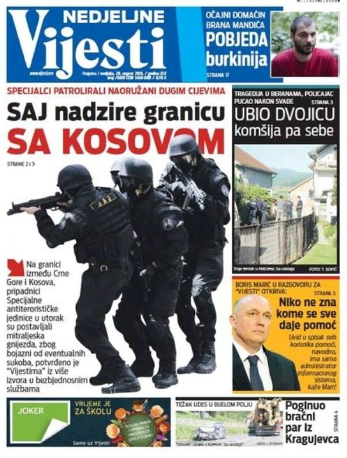 Mali i Zi vendos njësit antiterrorist në kufi me Kosovën